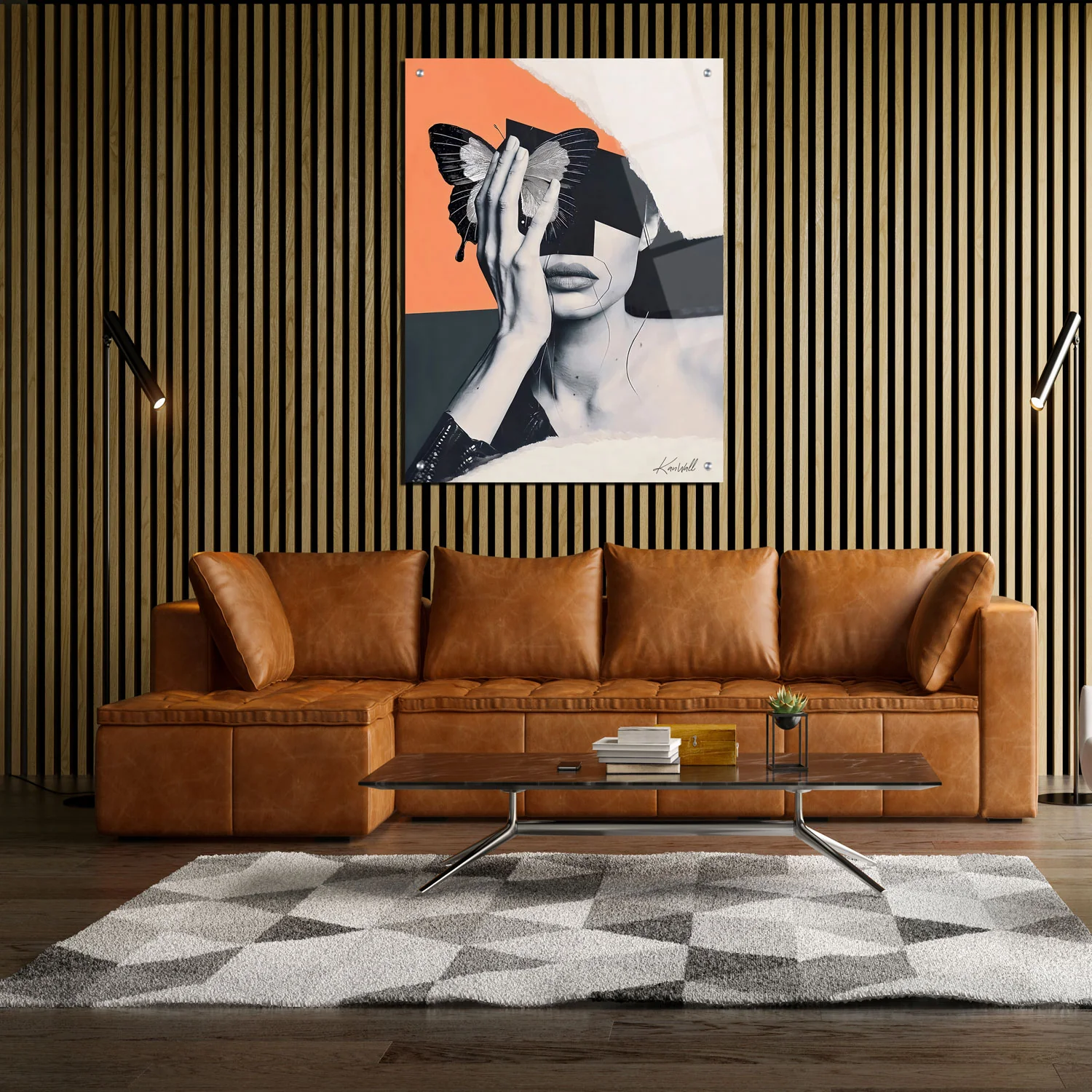Canvas | Plexiglas Schilderij - 70's Butterfly - Image 3