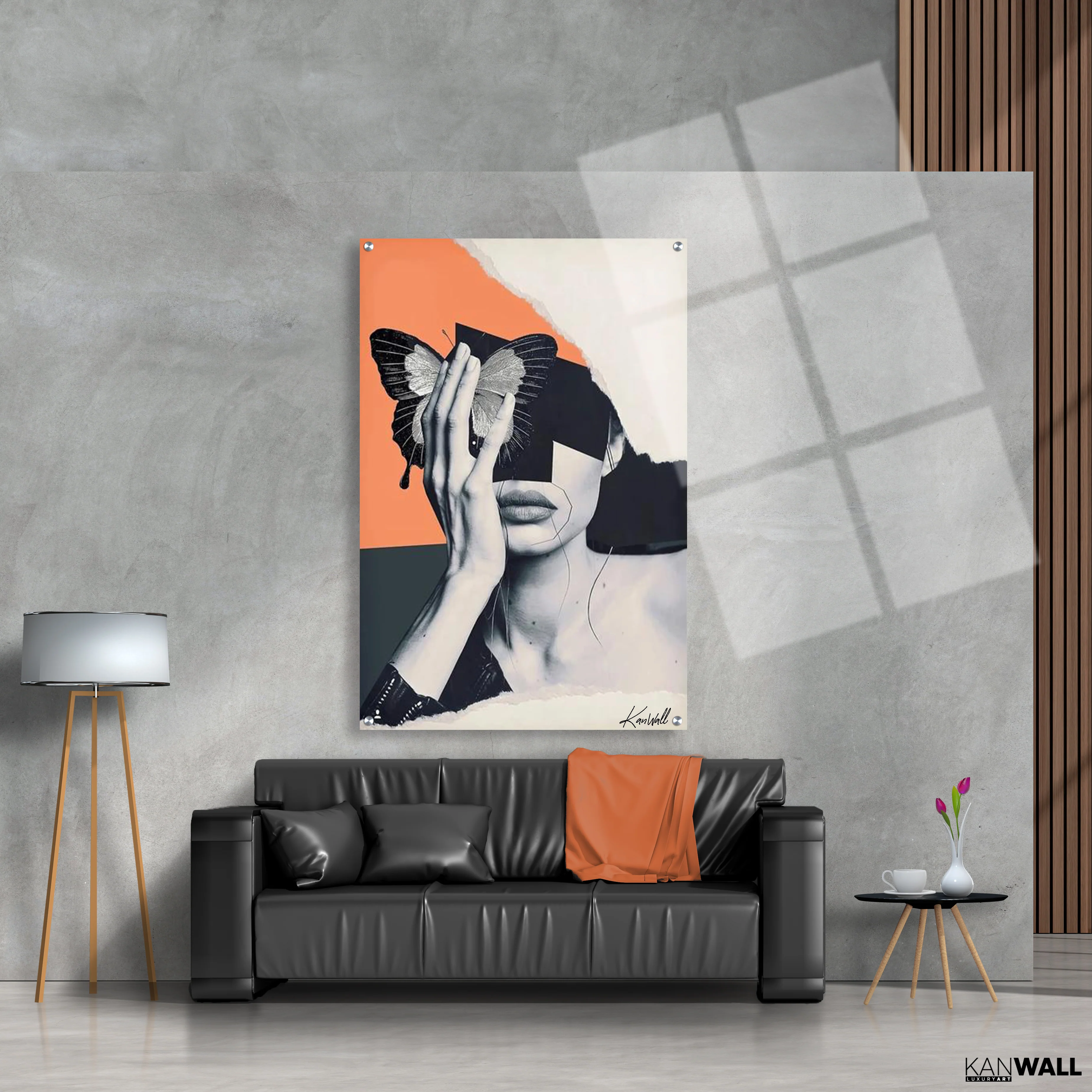 Canvas | Plexiglas Schilderij - 70's Butterfly - Image 4