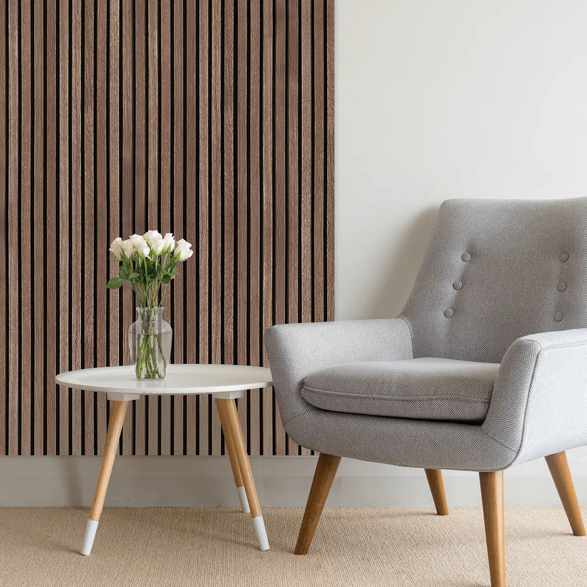 AkuPanel Gerookt Eiken-Hout | 240cm x 60cm | 3-zijdig écht houtfineer - Image 8