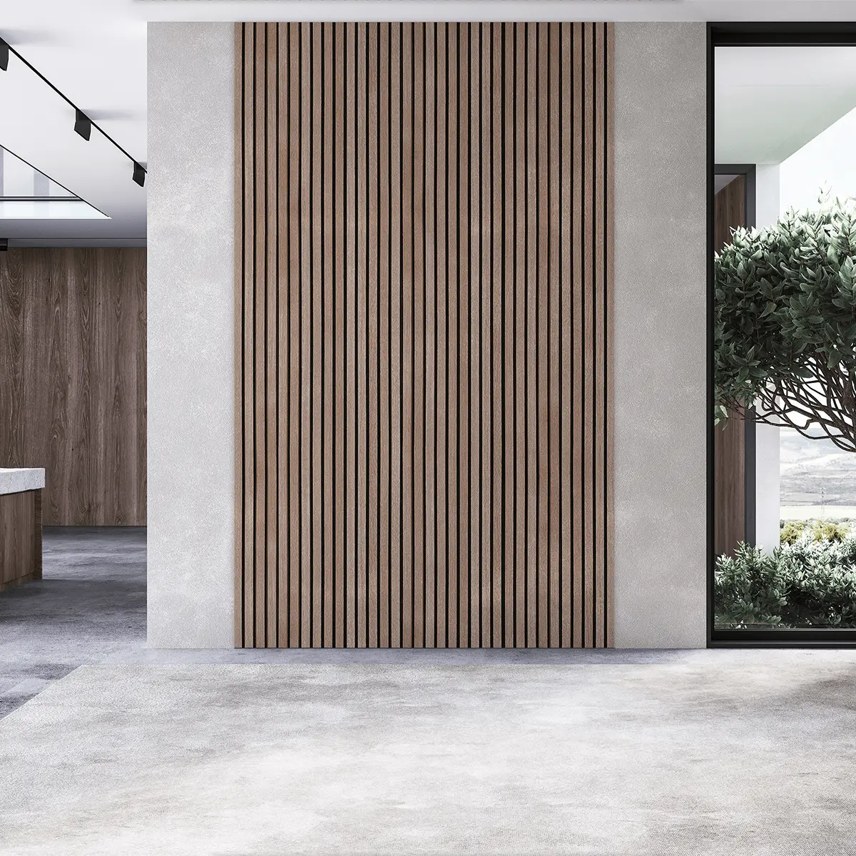 AkuPanel Mokka-Hout | 240cm x 60cm | 3-zijdig écht houtfineer - Image 9