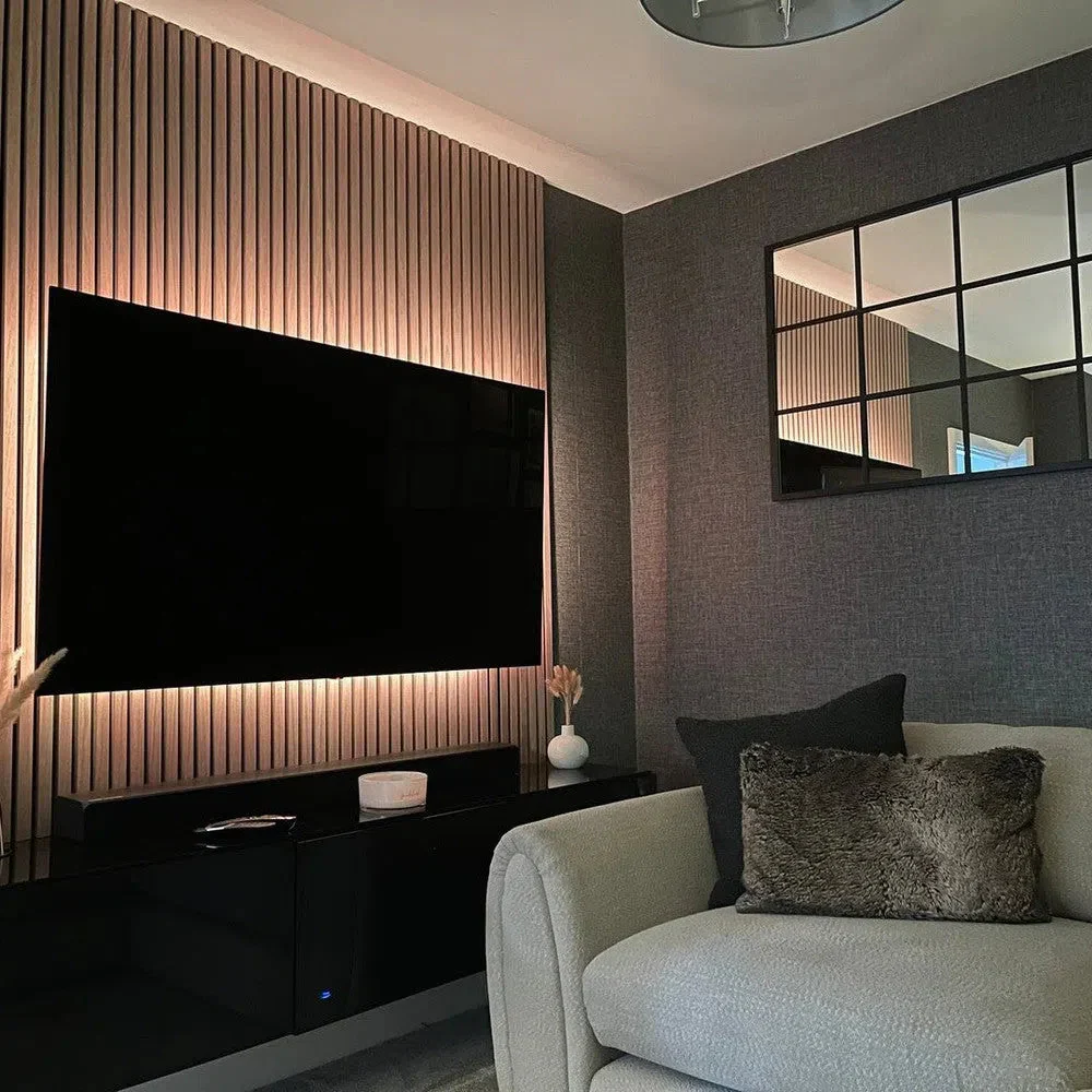 AkuPanel Naturel Eiken Hout | 240cm x 60cm | 1-zijdig écht houtfineer - Image 4