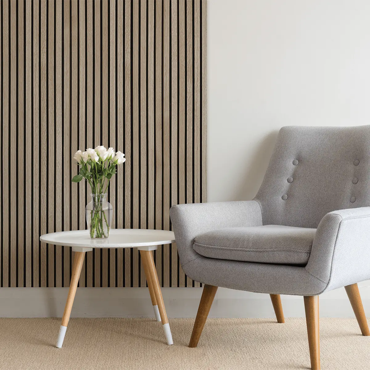 AkuPanel Naturel Eiken Hout | 240cm x 60cm | 1-zijdig écht houtfineer - Image 8