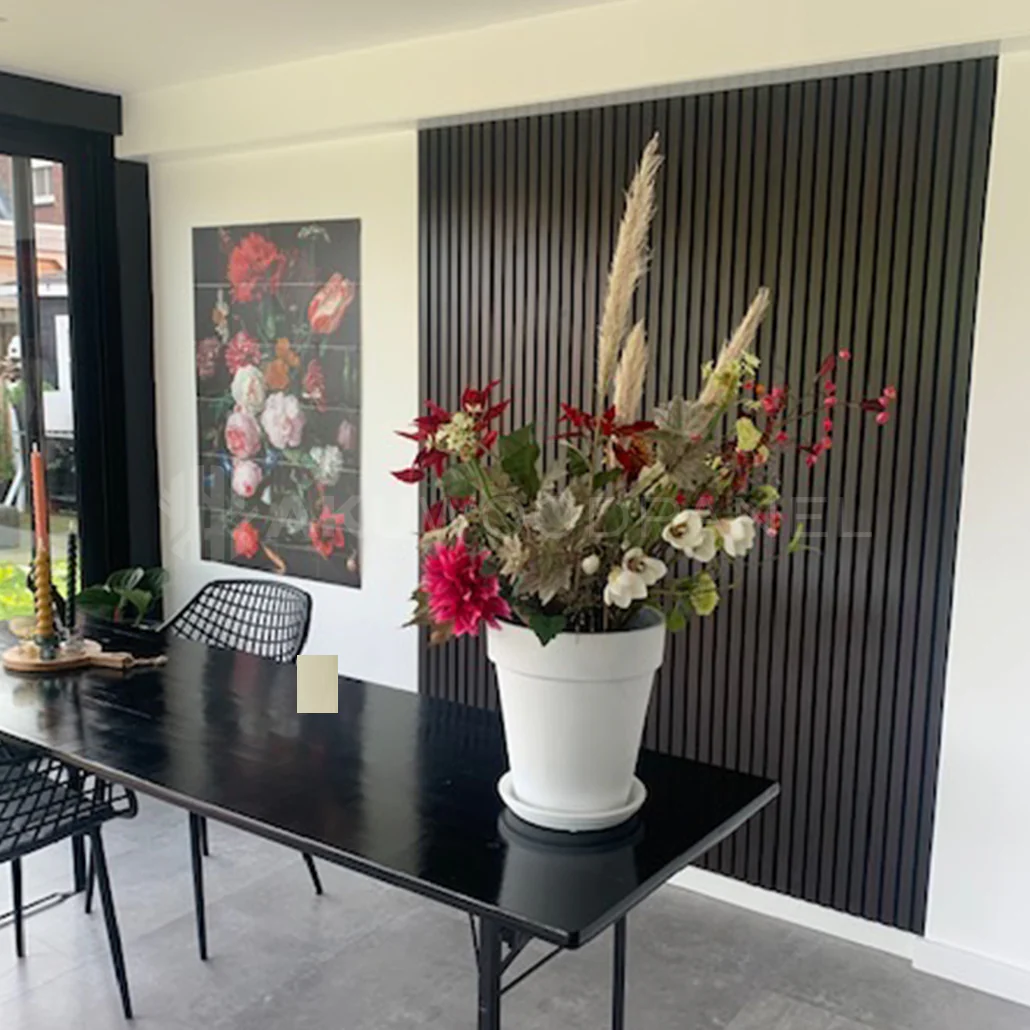 AkuPanel Zwart Eiken-Hout | 240cm x 60cm | 3-zijdig écht houtfineer - Image 8