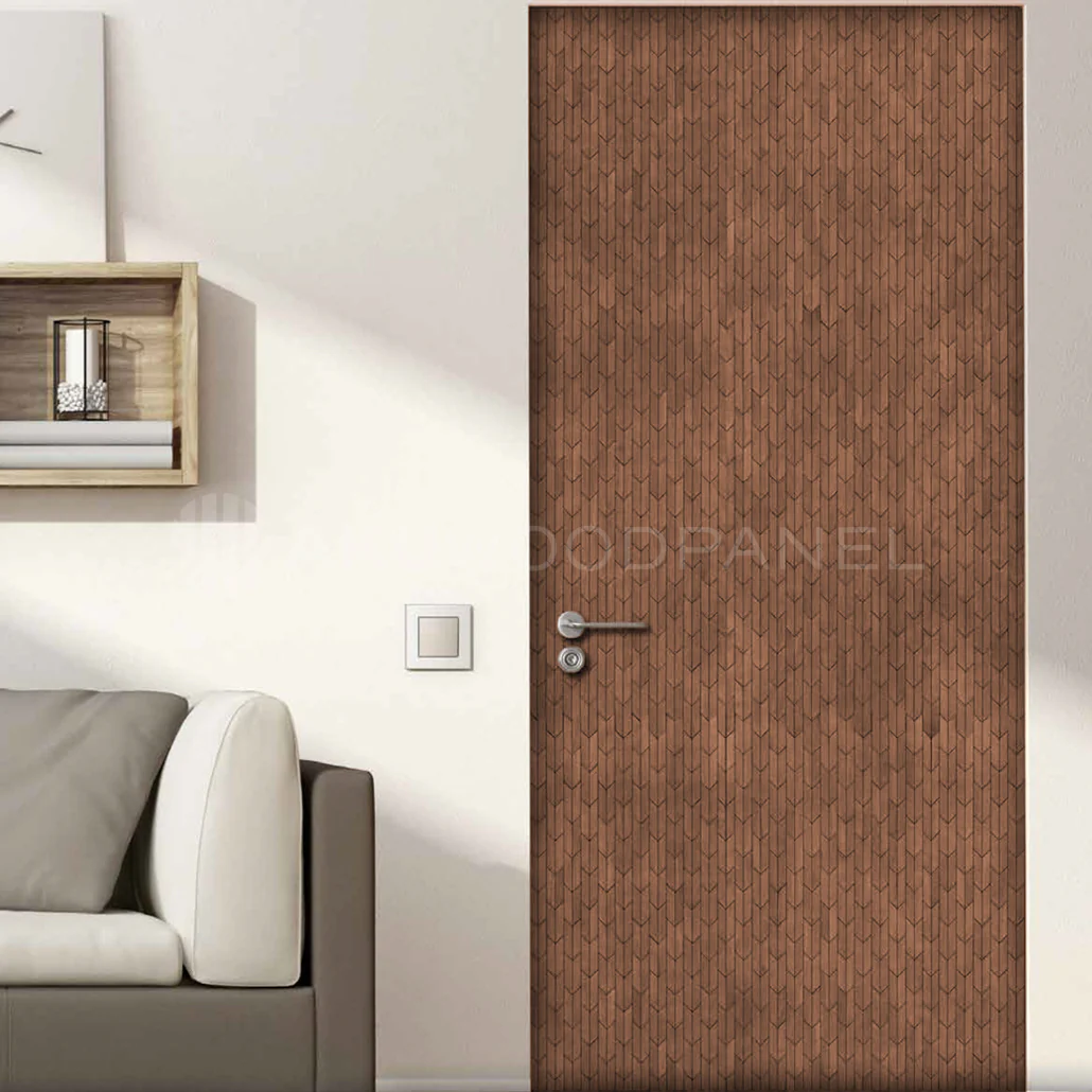 Decoratief Houten Wandpaneel | Crimson - Smoked Brown | 60×60 cm | Amerikaans Notenhout - Image 5