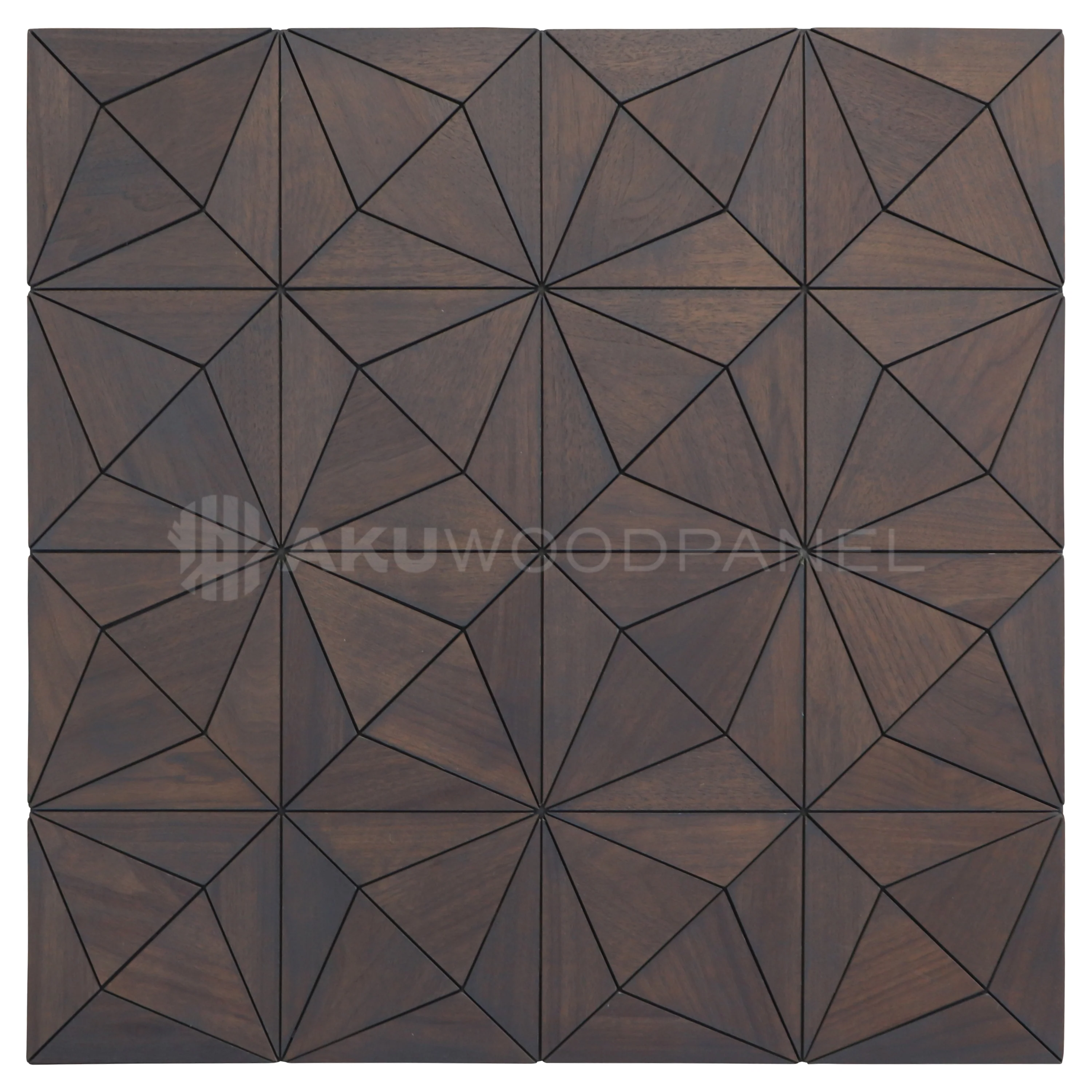 Decoratief Houten Wandpaneel | Nolan - Rose Black | 60×60 cm | Amerikaans Notenhout - Image 2