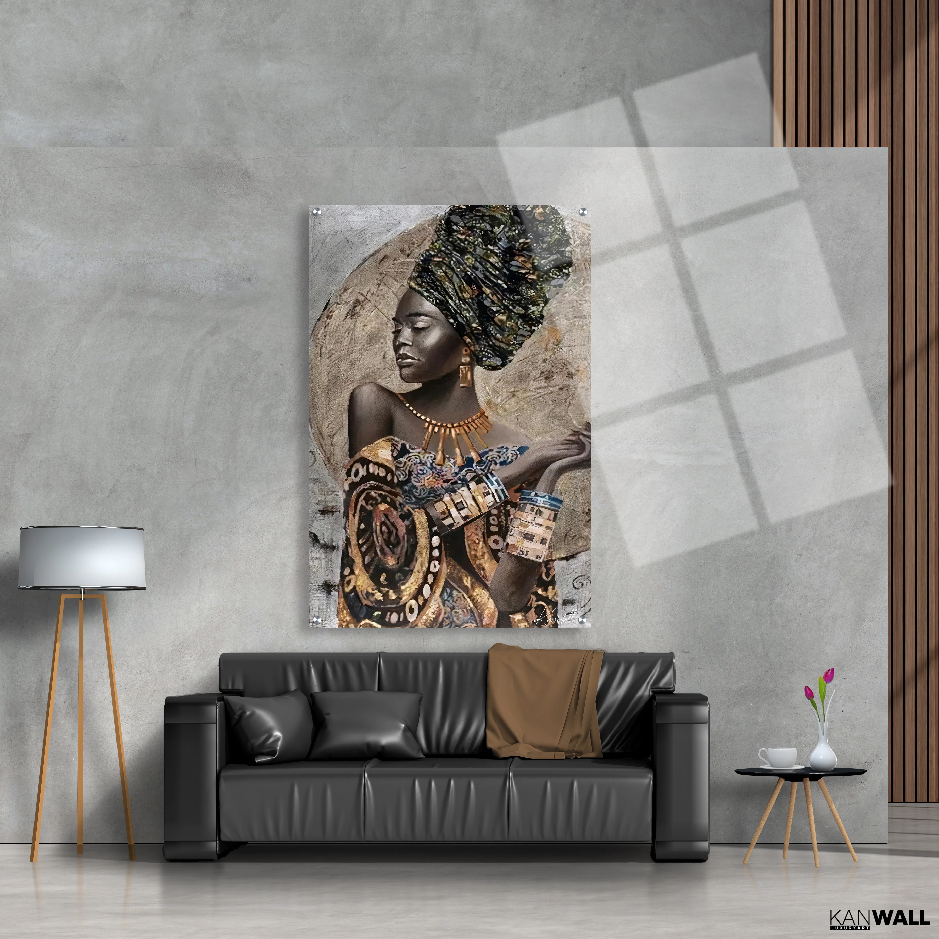 Canvas | Plexiglas Schilderij - Golden Moon - Image 4