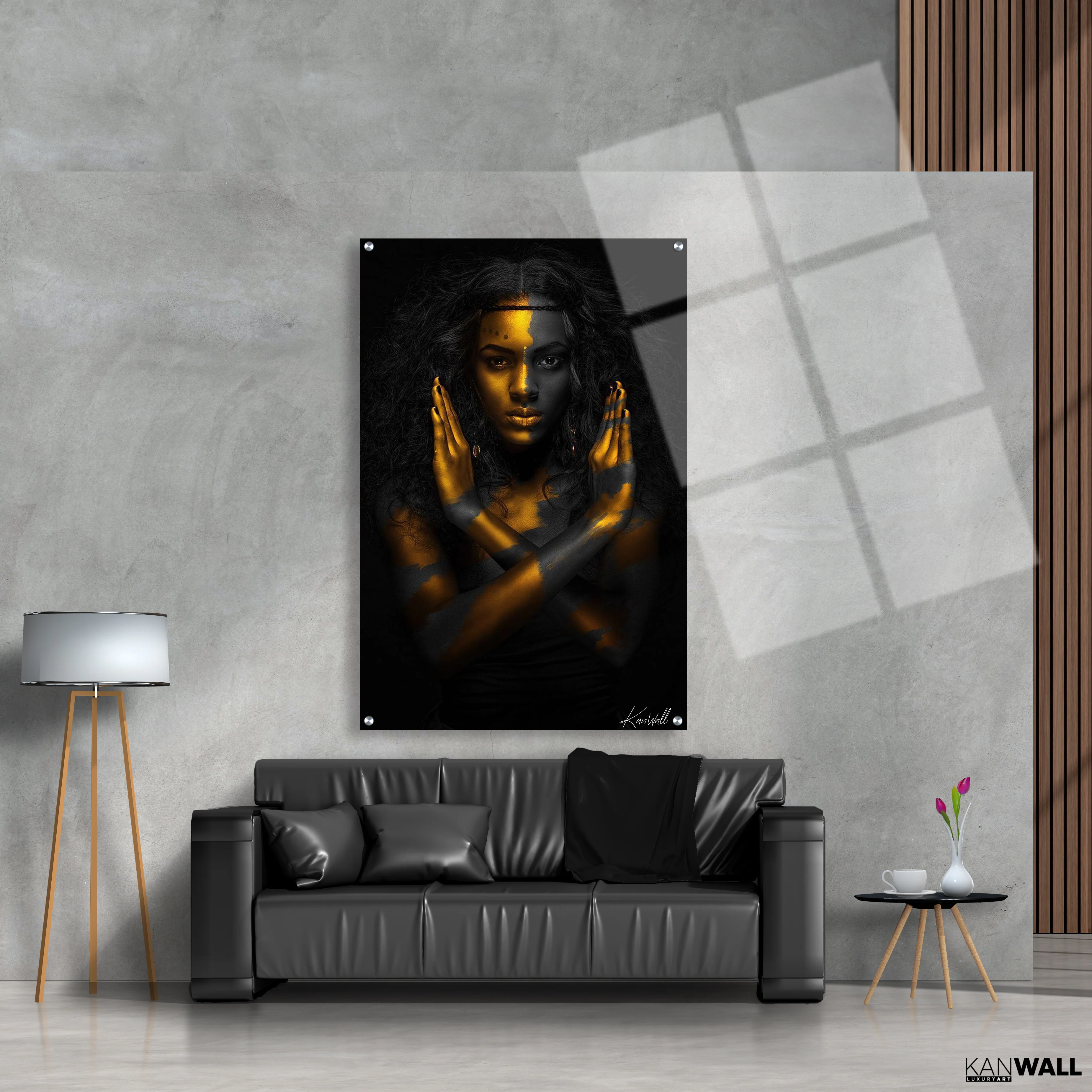 Canvas | Plexiglas Schilderij - Golden Star - Image 4