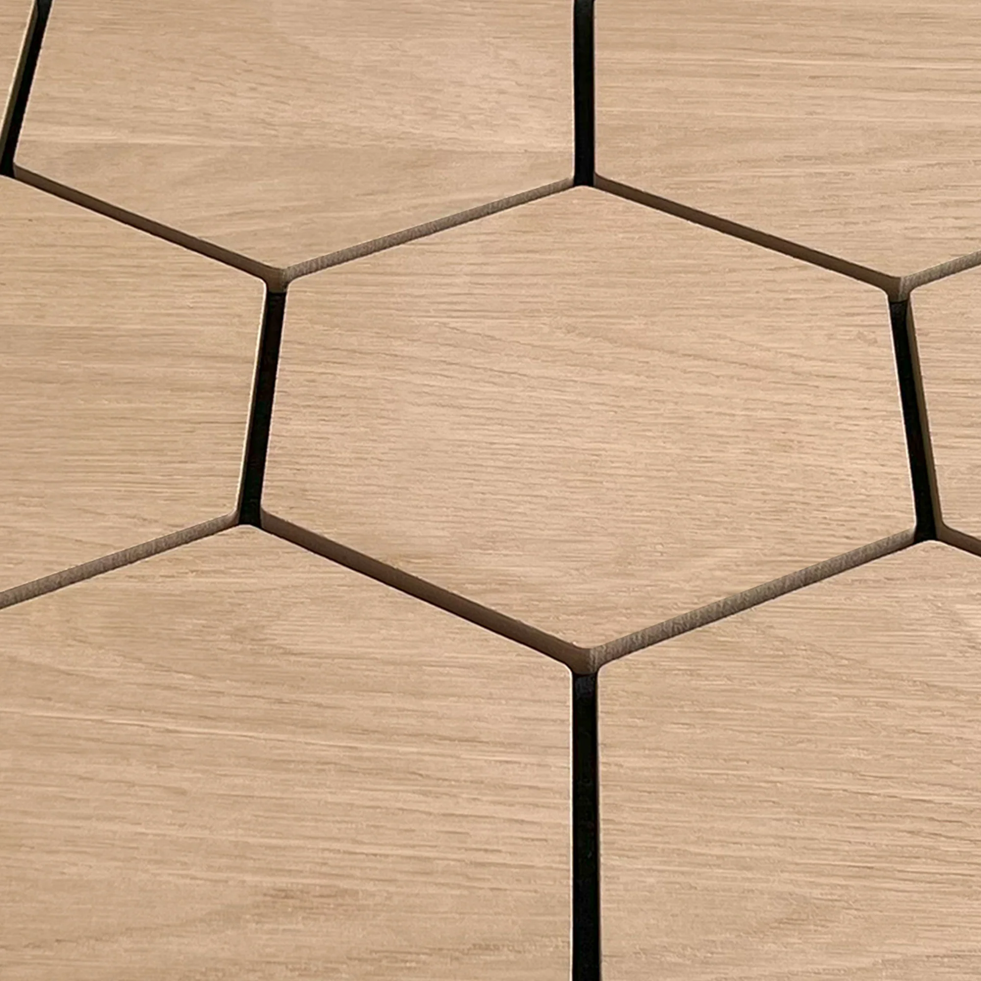 Hexagon Panel Naturel Eiken 81CM | Akoestisch | Wanddecor | Zeshoekig - Image 6