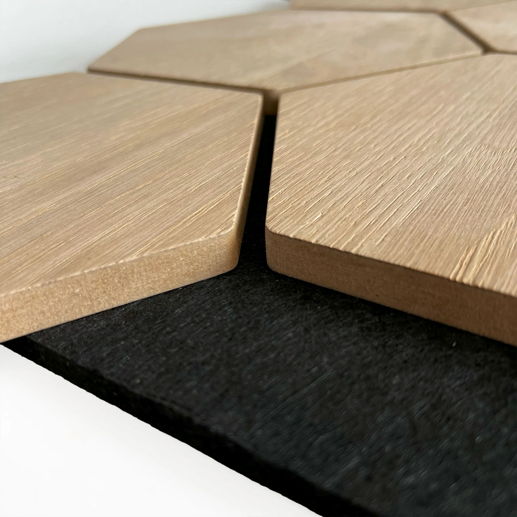 Hexagon Panel Naturel Eiken 81CM | Akoestisch | Wanddecor | Zeshoekig - Image 8