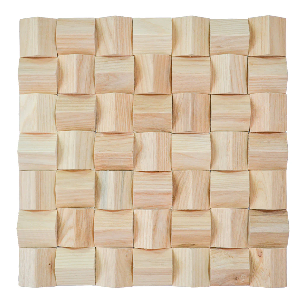 3D Houten Wandpaneel | Ash | 30×30 cm | Wanddecoratie - Image 8