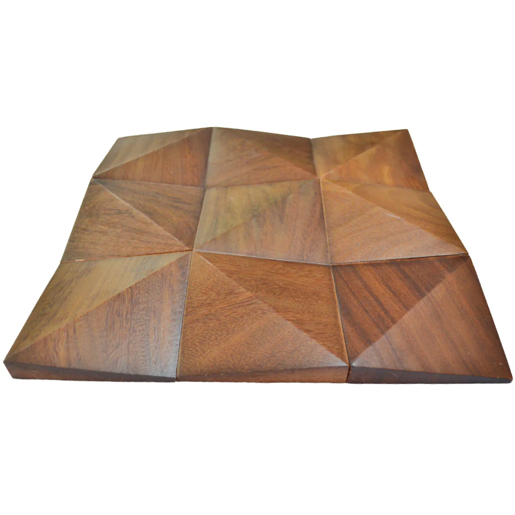 3D Houten Wandpaneel | Cumaru Deep | 30×30 cm | Wanddecoratie - Image 6