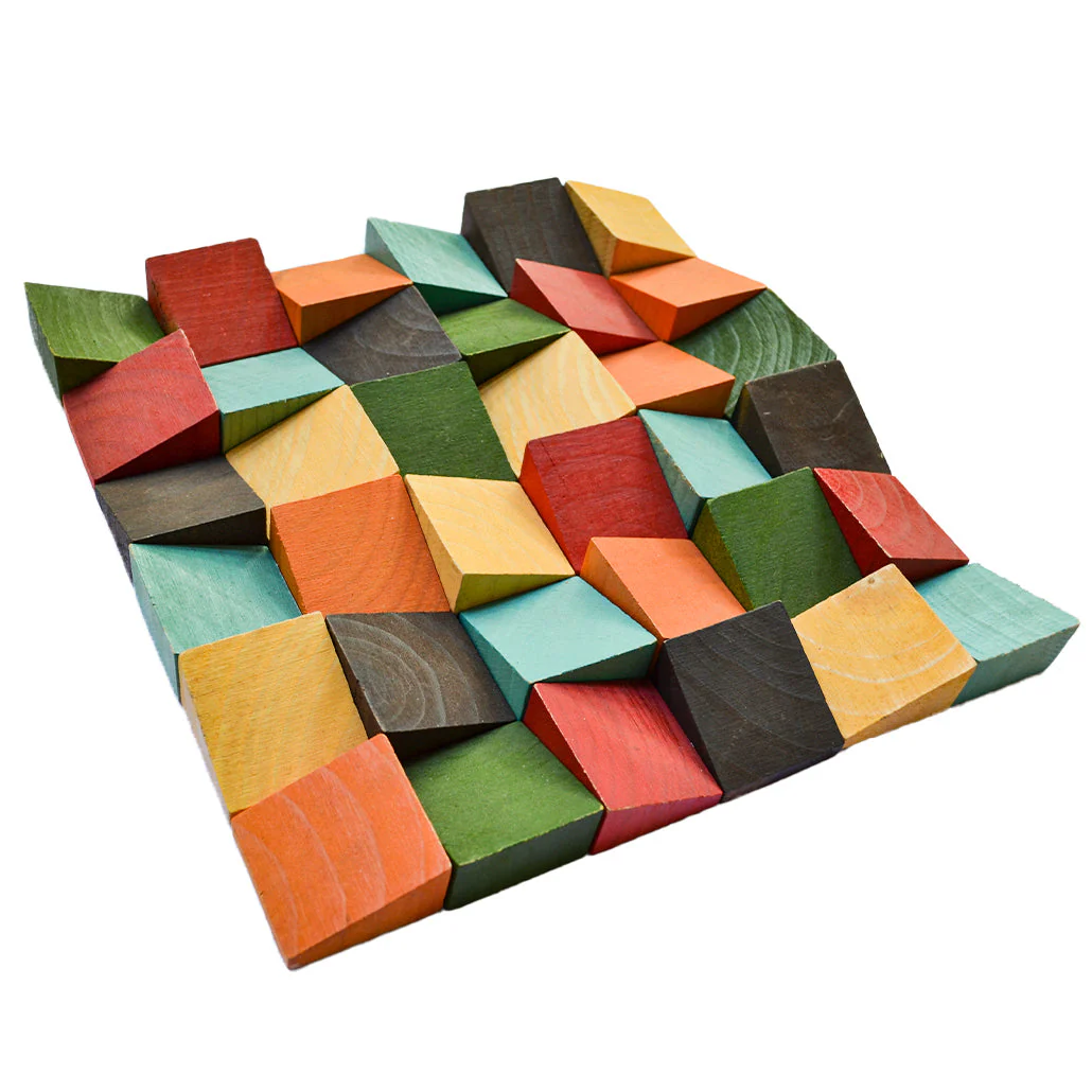 3D Houten Wandpaneel | Dark Pine | 30×30 cm | Wanddecoratie - Image 4