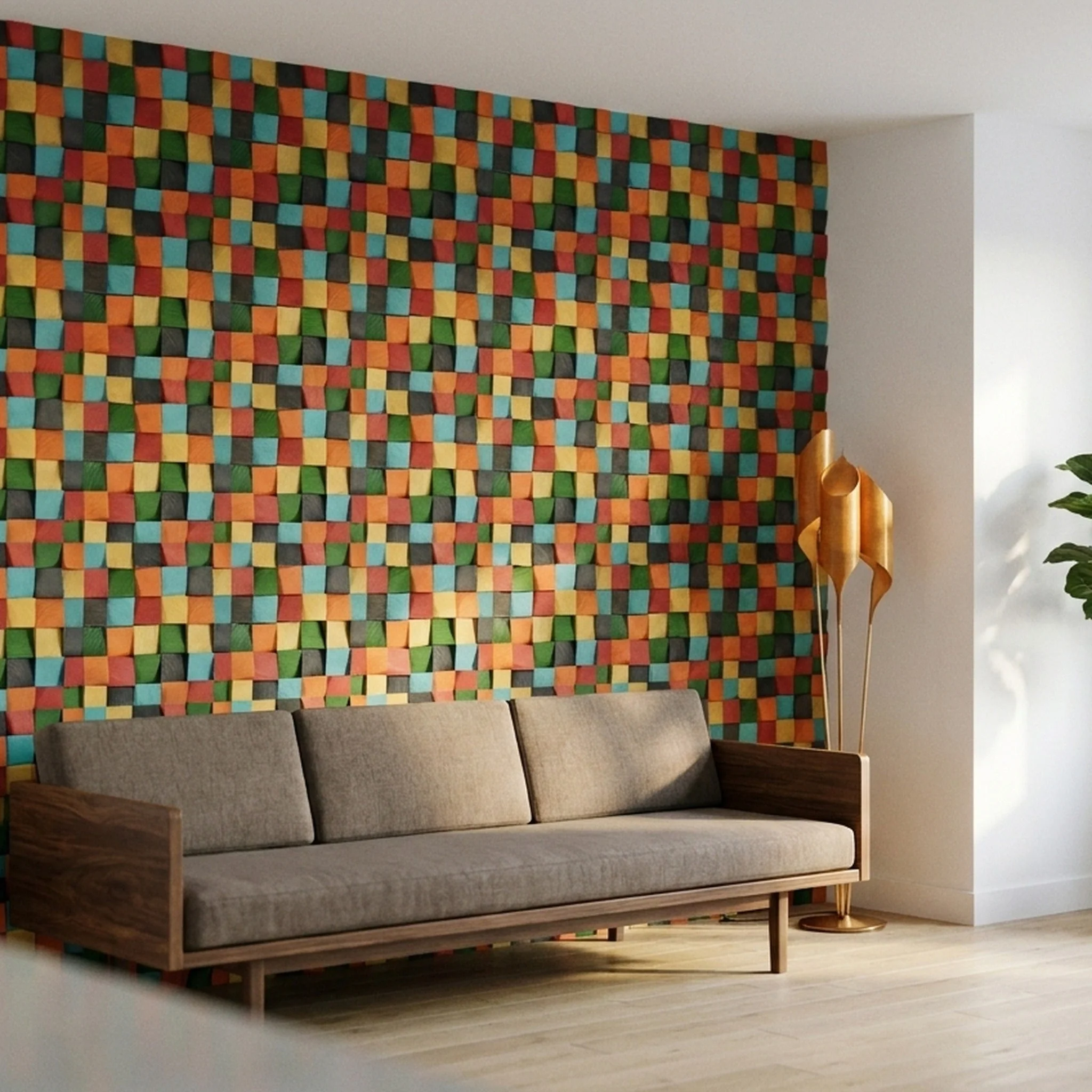 3D Houten Wandpaneel | Dark Pine | 30×30 cm | Wanddecoratie - Image 7