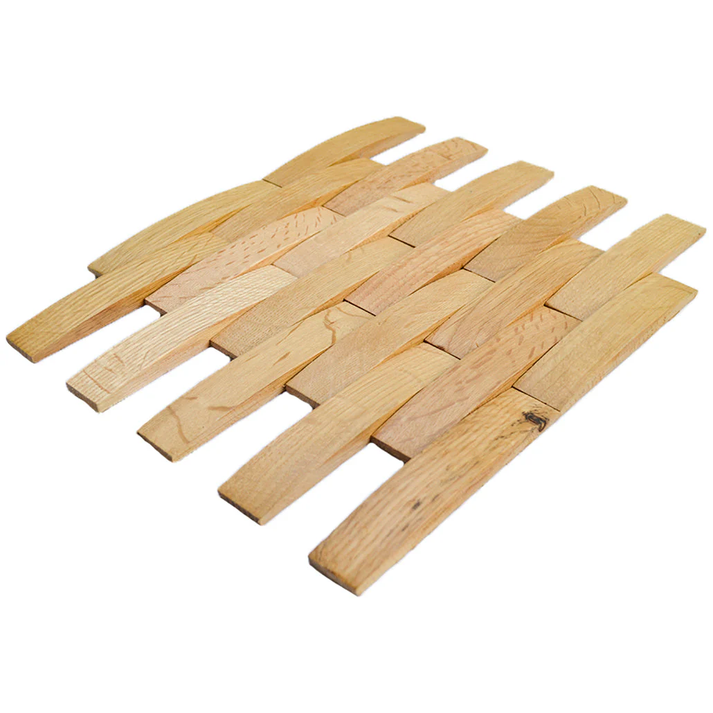 3D Houten Wandpaneel | Eiken Licht | 30×30 cm | Wanddecoratie - Image 4