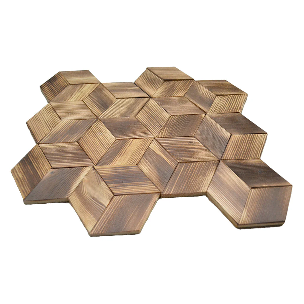 3D Houten Wandpaneel | Fresh Pine | 30×35 cm | Wanddecoratie - Image 4