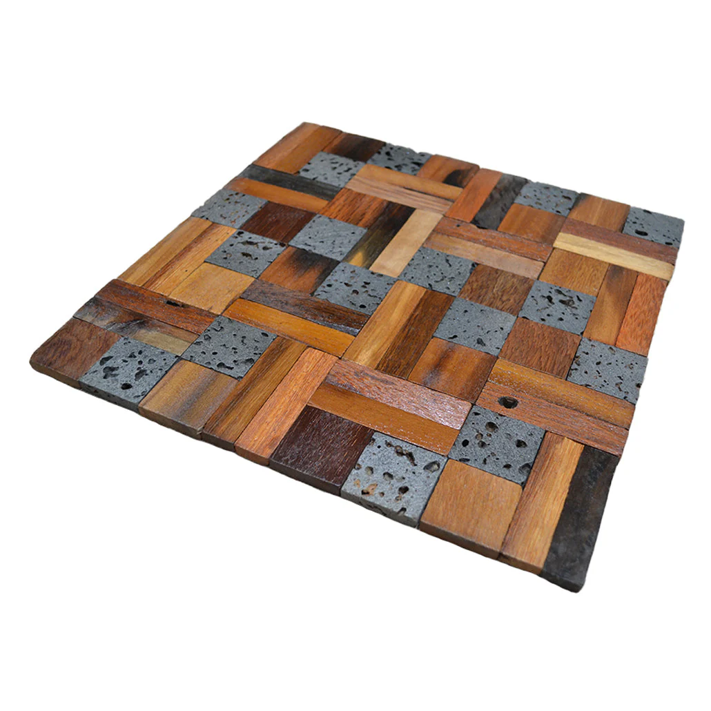 3D Houten Wandpaneel | Lava Mix | 30×30 cm | Wanddecoratie - Image 4