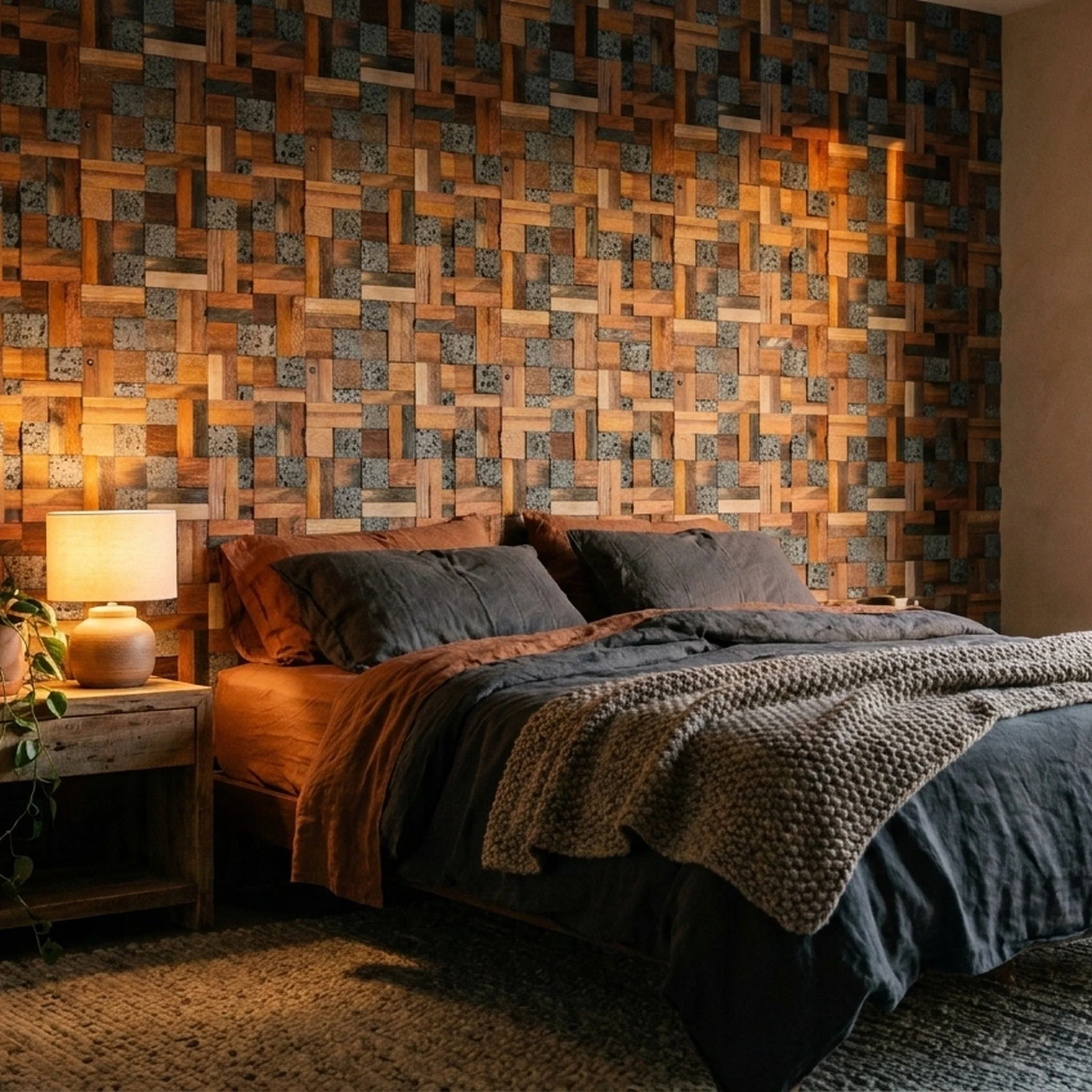 3D Houten Wandpaneel | Lava Mix | 30×30 cm | Wanddecoratie - Image 5