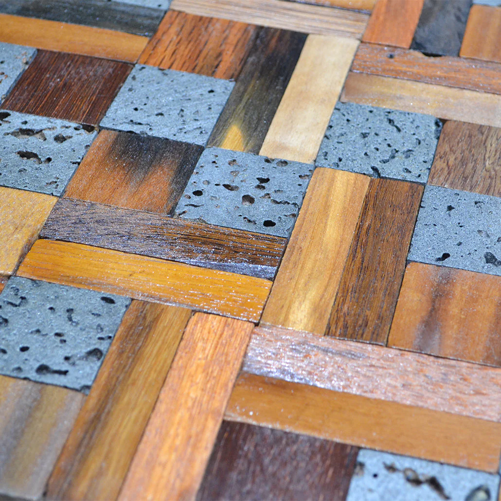 3D Houten Wandpaneel | Lava Mix | 30×30 cm | Wanddecoratie - Image 6