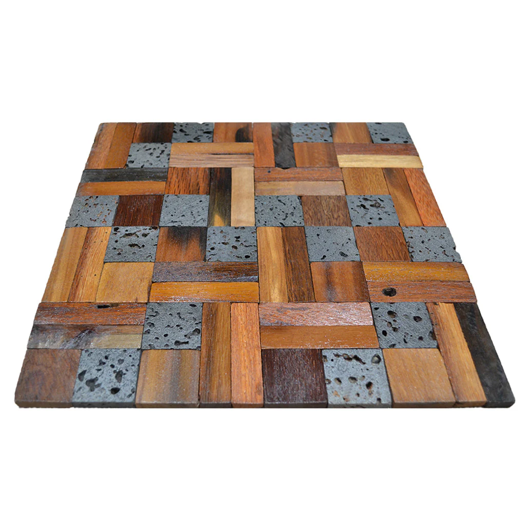 3D Houten Wandpaneel | Lava Mix | 30×30 cm | Wanddecoratie - Image 8
