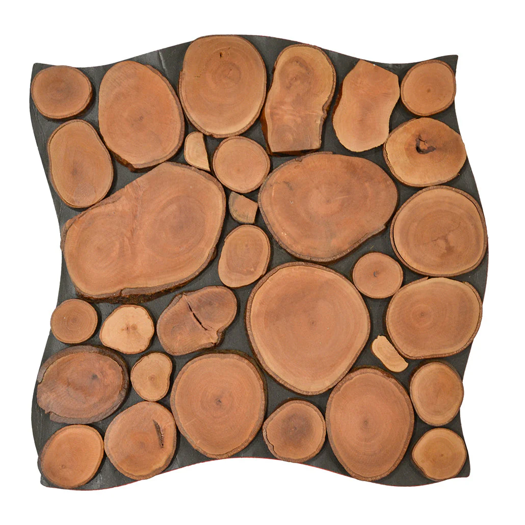 3D Houten Wandpaneel | Lychee | 30×30 cm | Wanddecoratie - Image 2