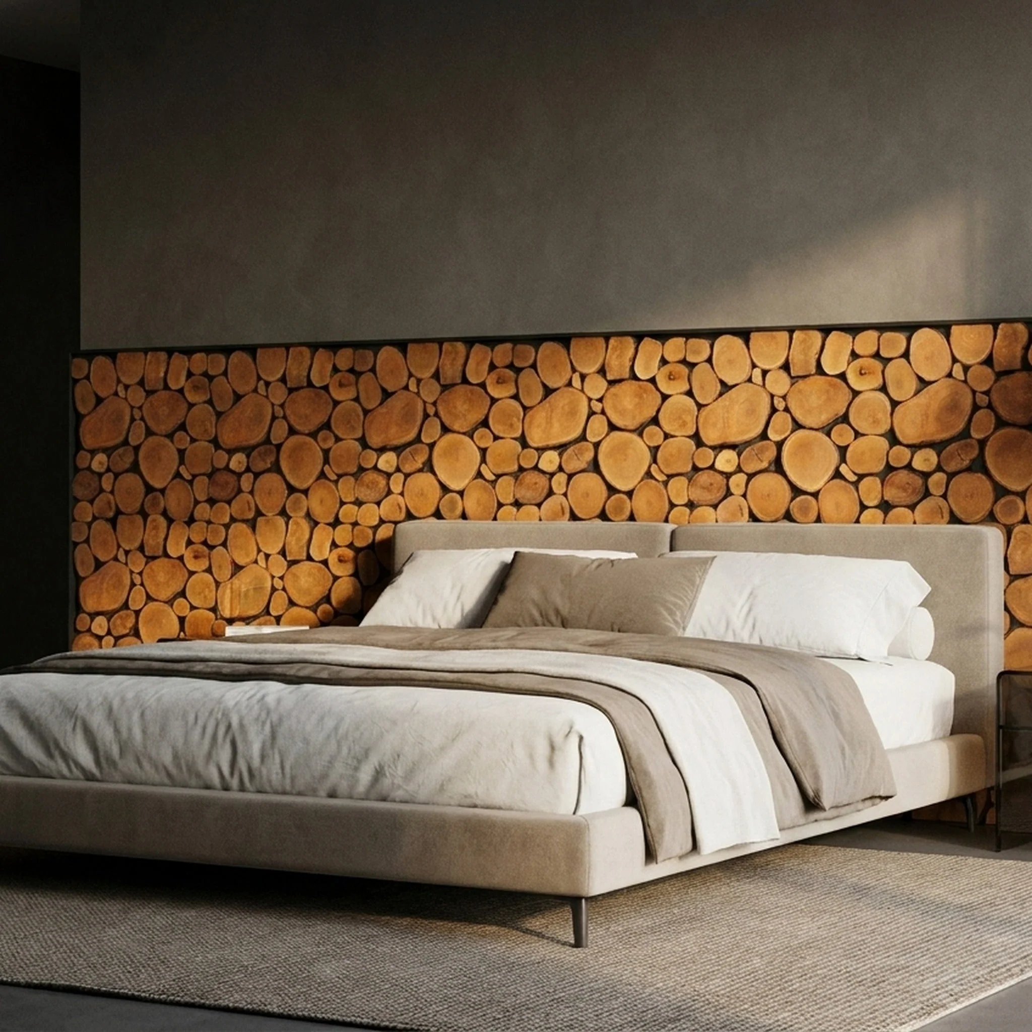 3D Houten Wandpaneel | Lychee | 30×30 cm | Wanddecoratie - Image 3