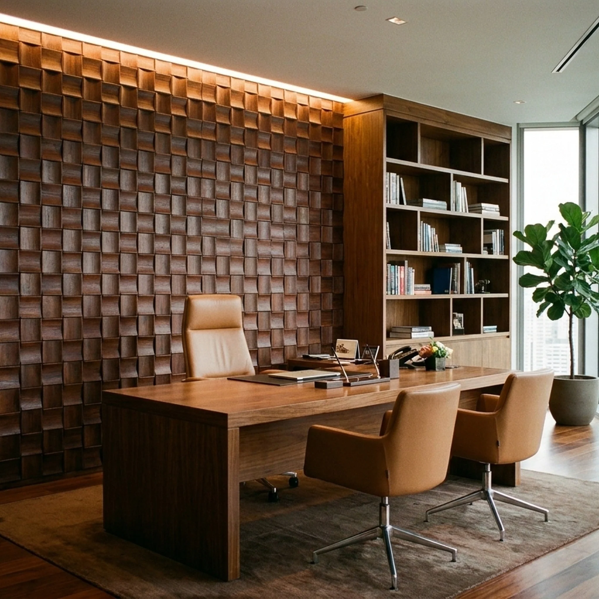 3D Houten Wandpaneel | Merbau XL | 30×60 cm | Wanddecoratie - Image 5