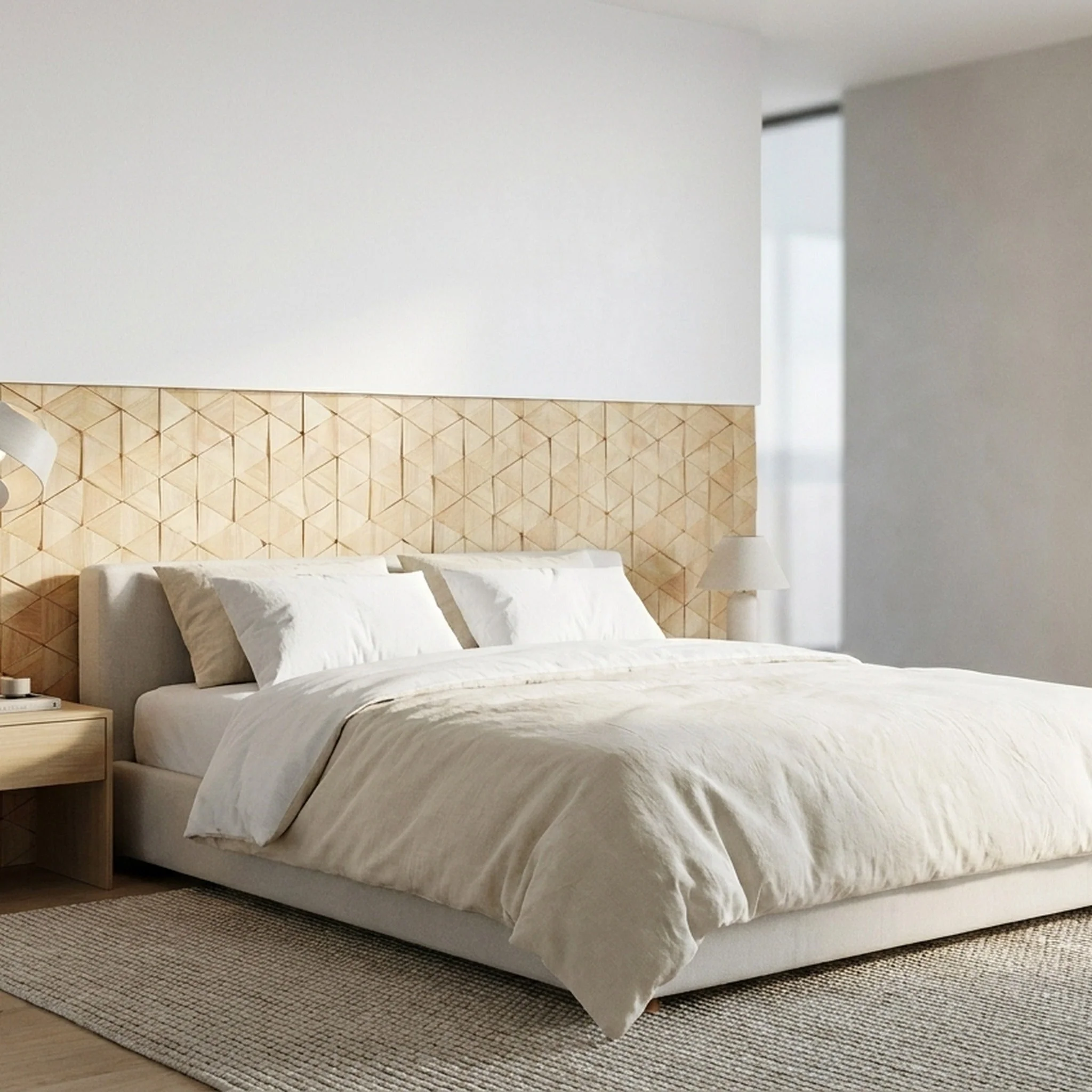 3D Houten Wandpaneel | Rubberwood Compact | 28×30 cm | Wanddecoratie - Image 3
