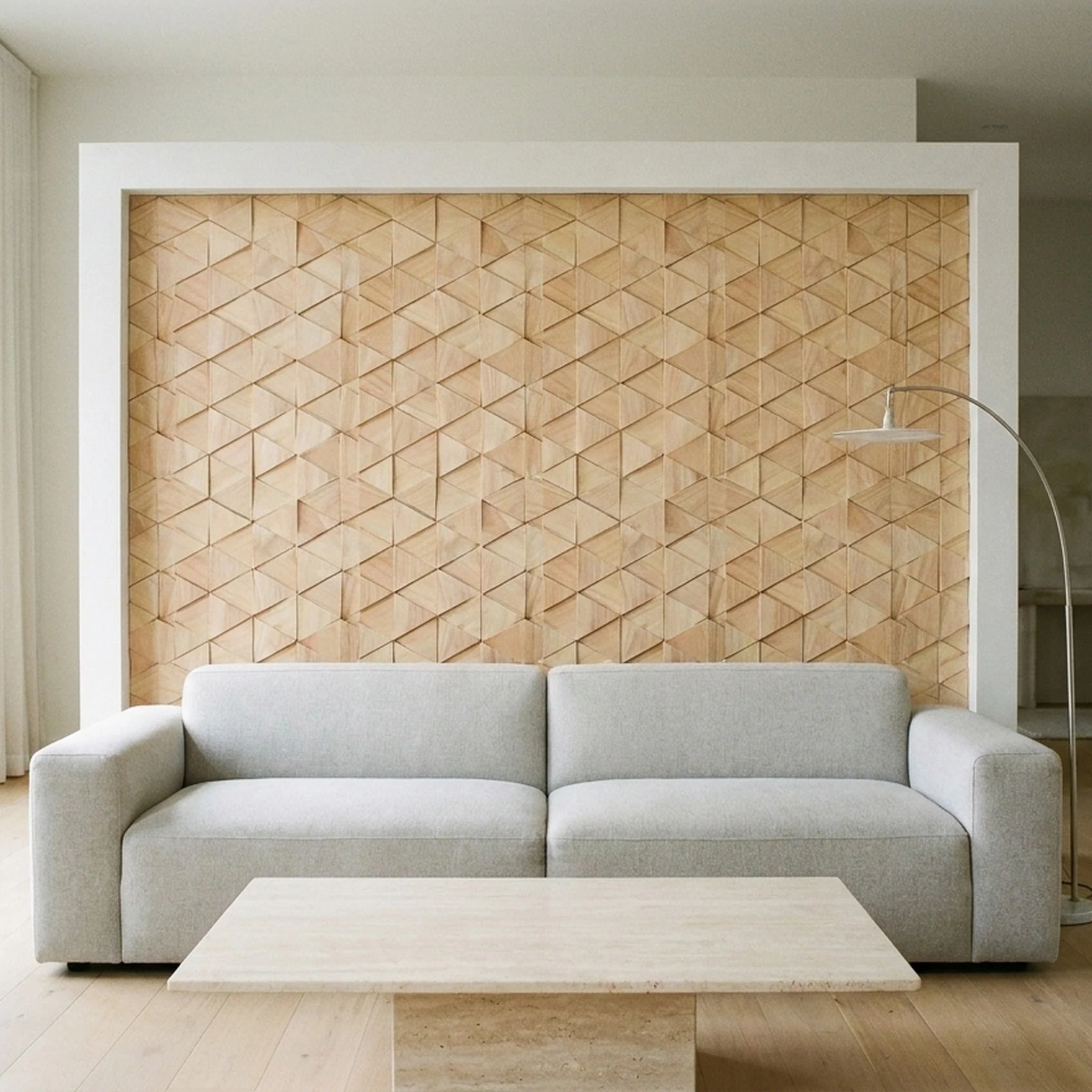 3D Houten Wandpaneel | Rubberwood Compact | 28×30 cm | Wanddecoratie - Image 7