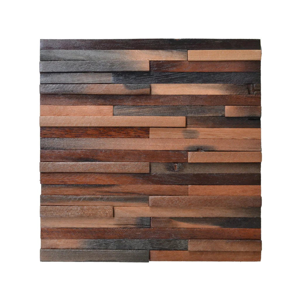 3D Houten Wandpaneel | Shipwood Compact | 30×30 cm | Wanddecoratie - Image 2
