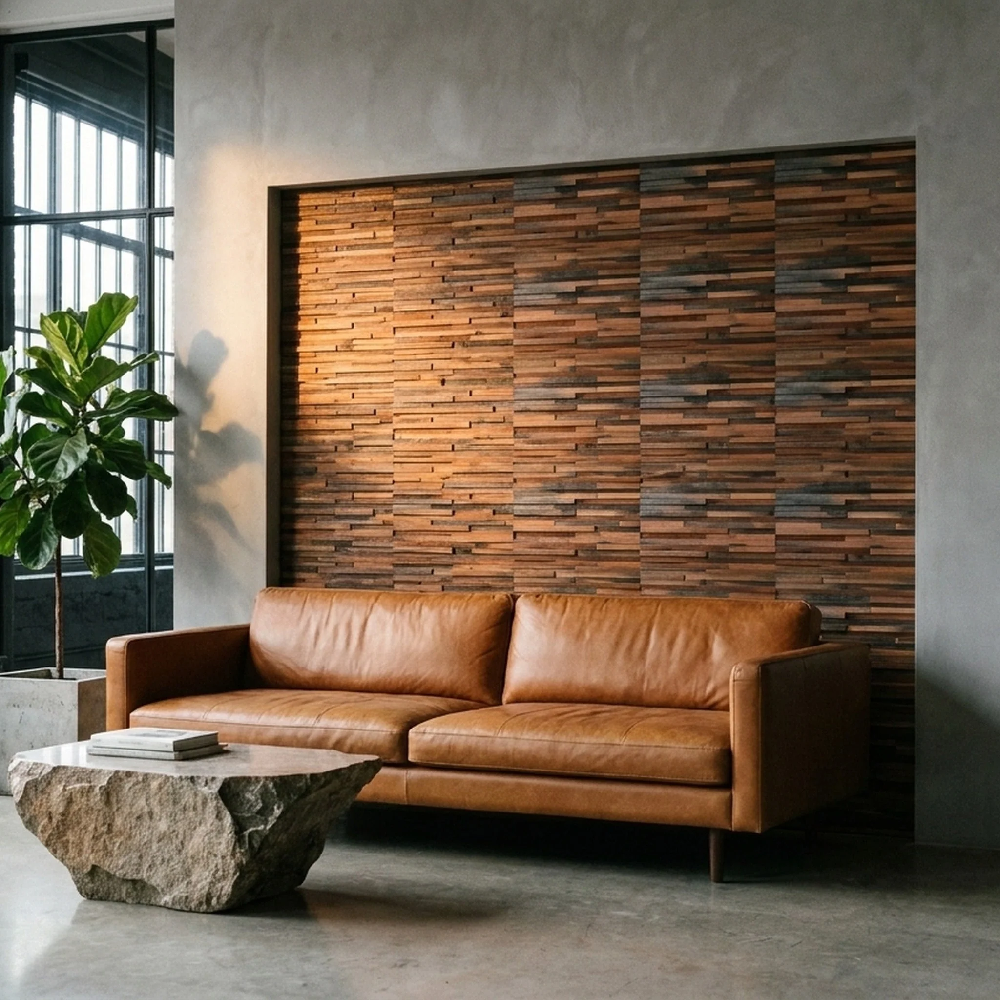 3D Houten Wandpaneel | Shipwood Compact | 30×30 cm | Wanddecoratie - Image 3