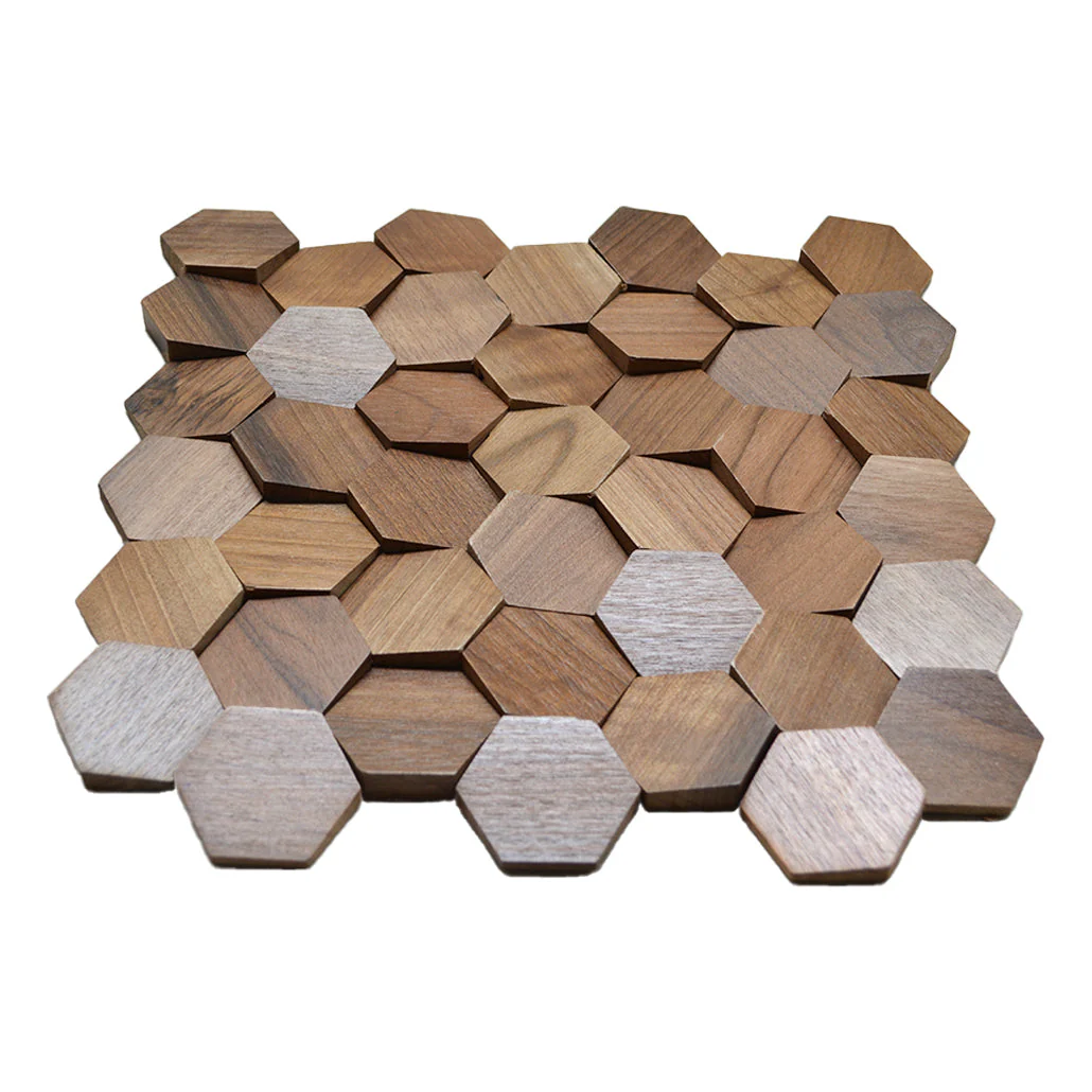 3D Houten Wandpaneel | Walnoot Velvet | 31×30 cm | Wanddecoratie - Image 6