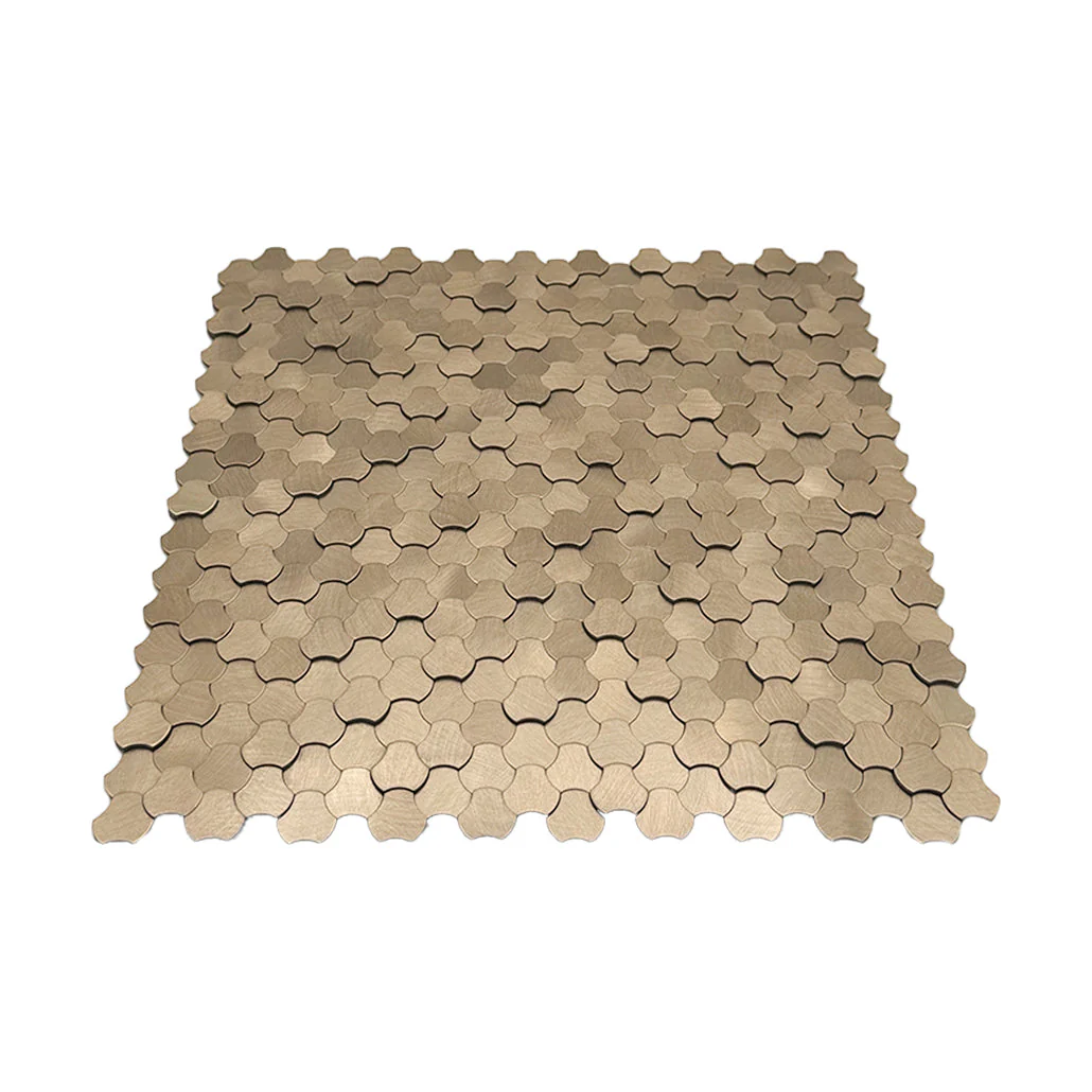 Zelfklevende Mozaïektegels Metaal | Driepas 3D Champagne | 30,5×29,6 cm | Keuken, Bad & WC - Image 4