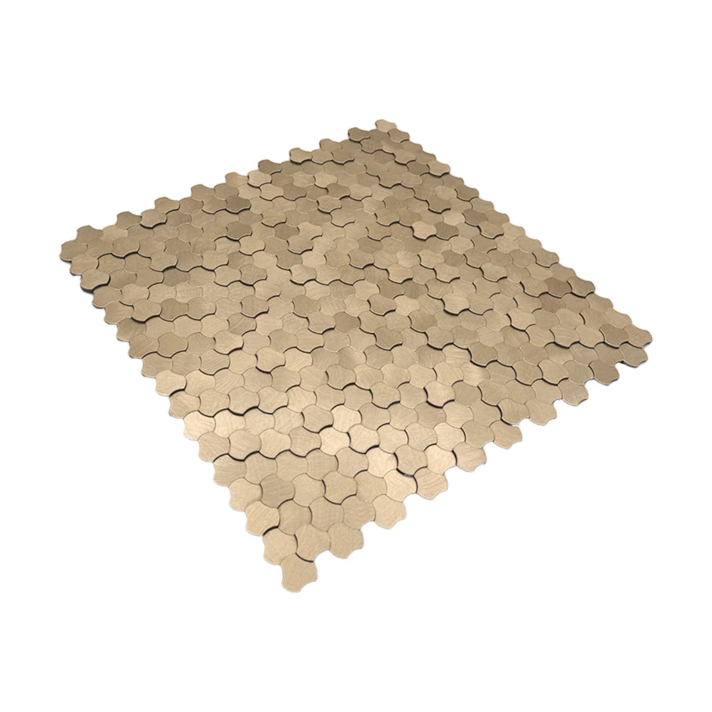 Zelfklevende Mozaïektegels Metaal | Driepas 3D Champagne | 30,5×29,6 cm | Keuken, Bad & WC - Image 6