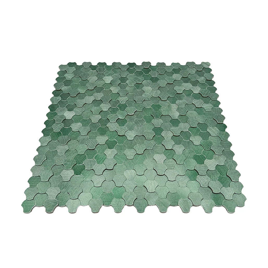 Zelfklevende Mozaïektegels Metaal | Driepas 3D Donkergroen | 30,5×29,6 cm | Keuken, Bad & WC - Image 4