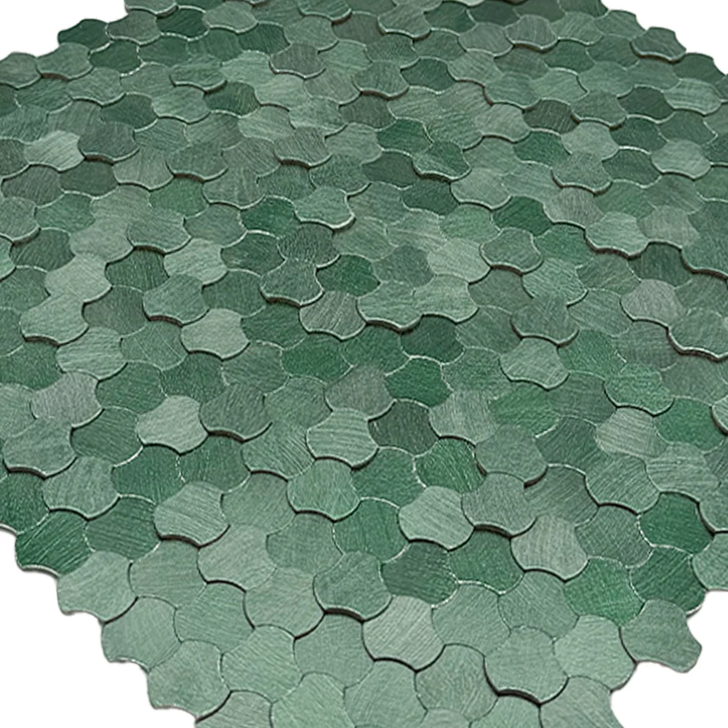 Zelfklevende Mozaïektegels Metaal | Driepas 3D Donkergroen | 30,5×29,6 cm | Keuken, Bad & WC - Image 8
