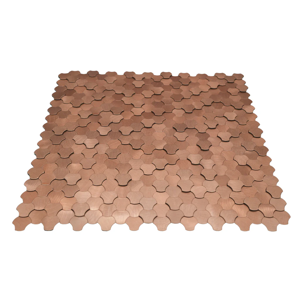 Zelfklevende Mozaïektegels Metaal | Driepas 3D Koper | 30,5×29,6 cm | Keuken, Bad & WC - Image 4