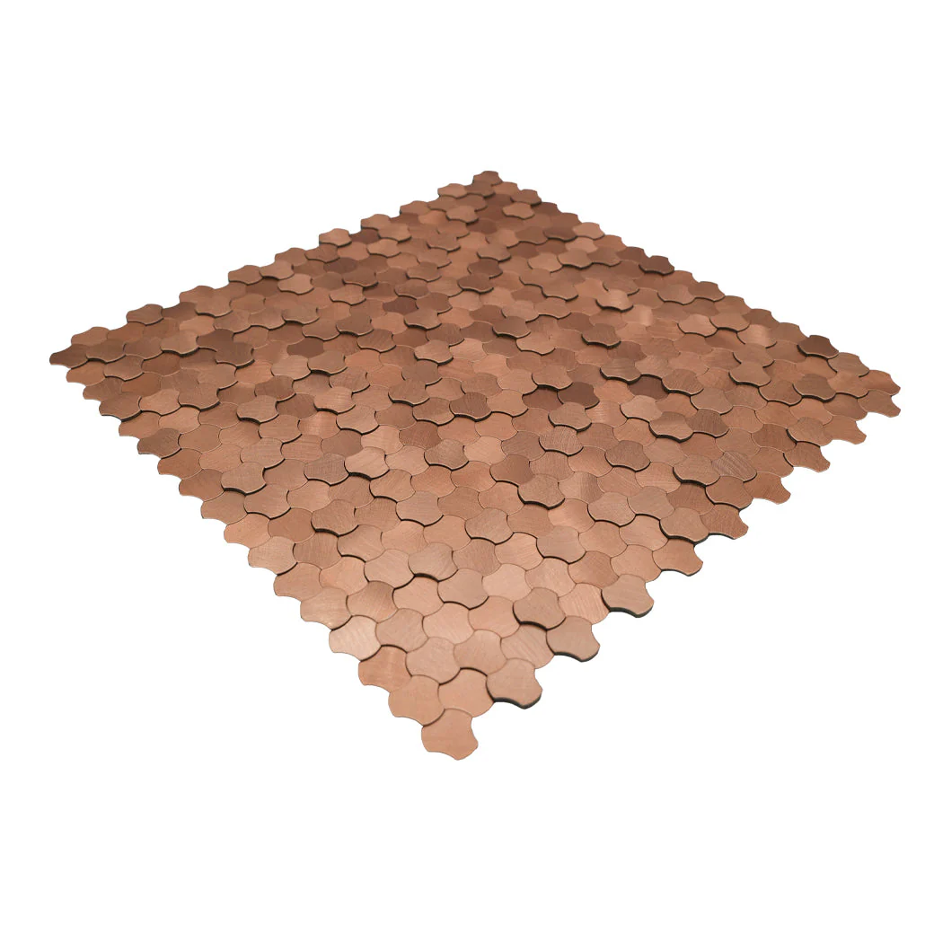 Zelfklevende Mozaïektegels Metaal | Driepas 3D Koper | 30,5×29,6 cm | Keuken, Bad & WC - Image 6