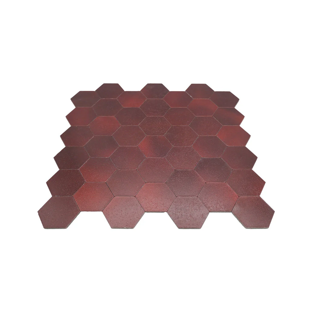 Zelfklevende Mozaïektegels Metaal | Hexagon Bordeaux | 28,8×29,2 cm | Keuken, Bad & WC - Image 4
