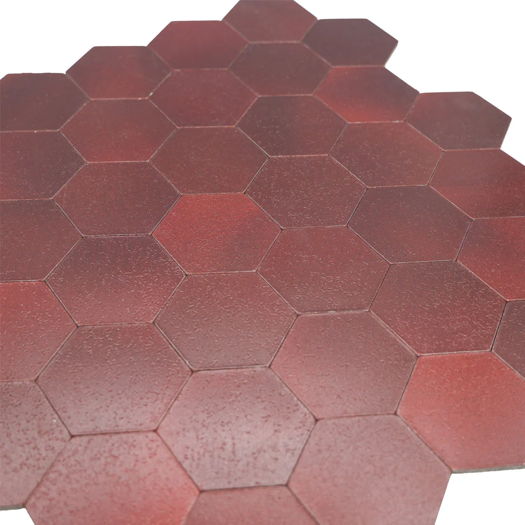 Zelfklevende Mozaïektegels Metaal | Hexagon Bordeaux | 28,8×29,2 cm | Keuken, Bad & WC - Image 8