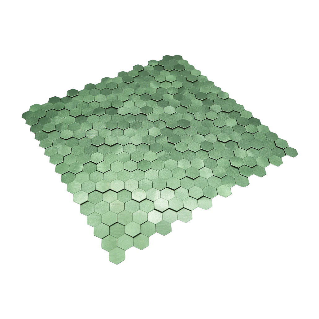 Zelfklevende Mozaïektegels Metaal | Mini Hexagon 3D Pastelgroen | 29,8×30,7 cm | Keuken, Bad & WC - Image 6