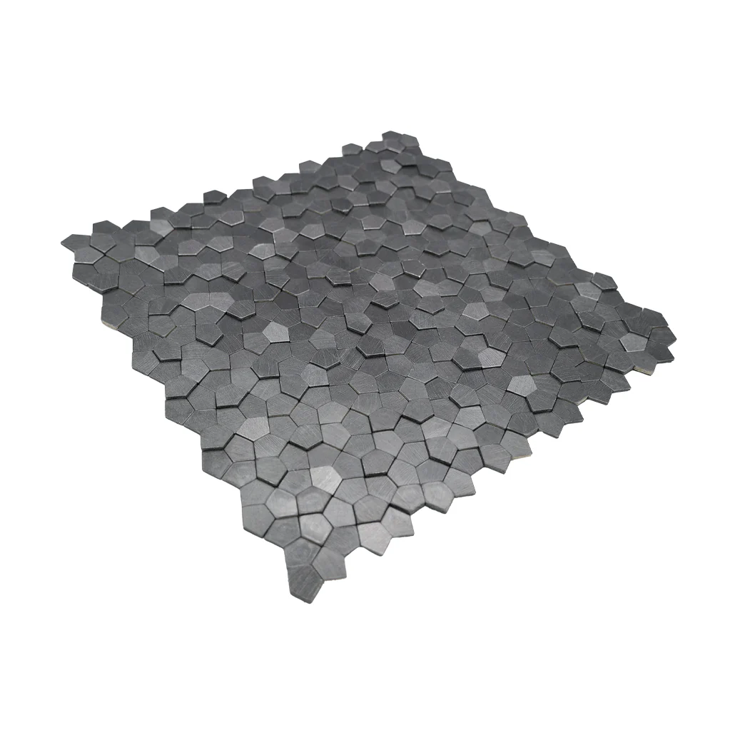 Zelfklevende Mozaïektegels Metaal | Pentagon 3D Antraciet | 28,2×28,2 cm | Keuken, Bad & WC - Image 6