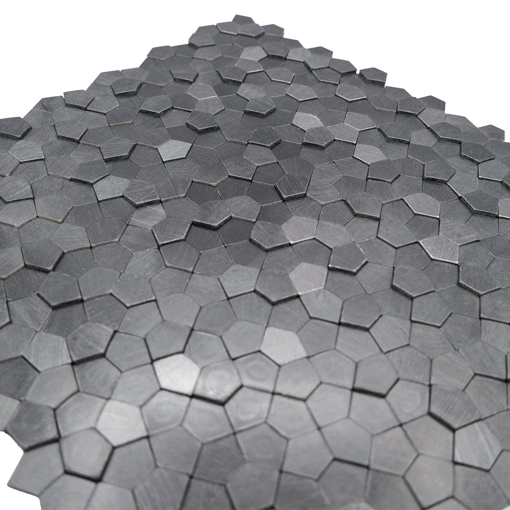 Zelfklevende Mozaïektegels Metaal | Pentagon 3D Antraciet | 28,2×28,2 cm | Keuken, Bad & WC - Image 8