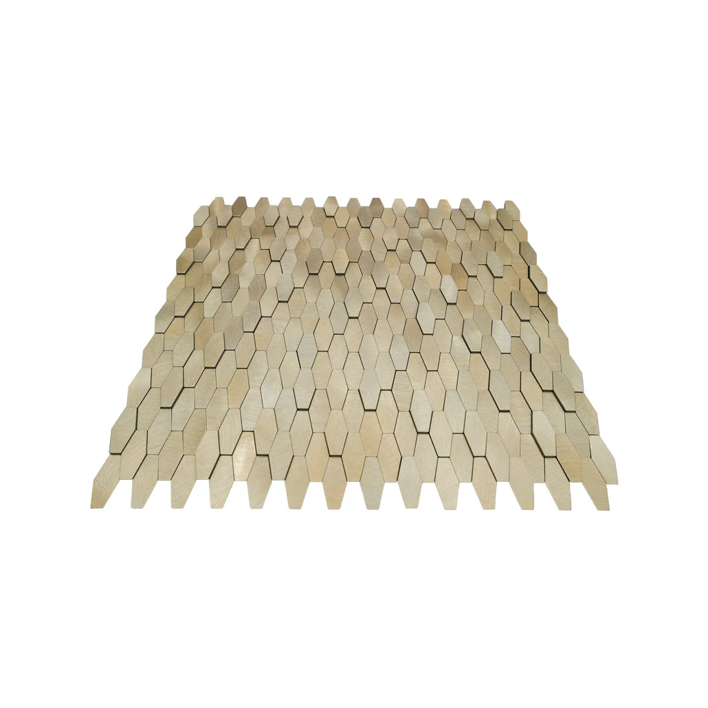 Zelfklevende Mozaïektegels Metaal | Picket 3D Goud | 31×30 cm | Keuken, Bad & WC - Image 4