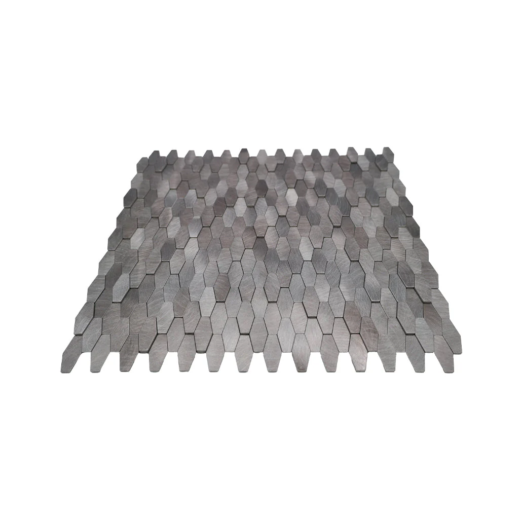 Zelfklevende Mozaïektegels Metaal | Picket 3D Grijs | 31×30 cm | Keuken, Bad & WC - Image 4