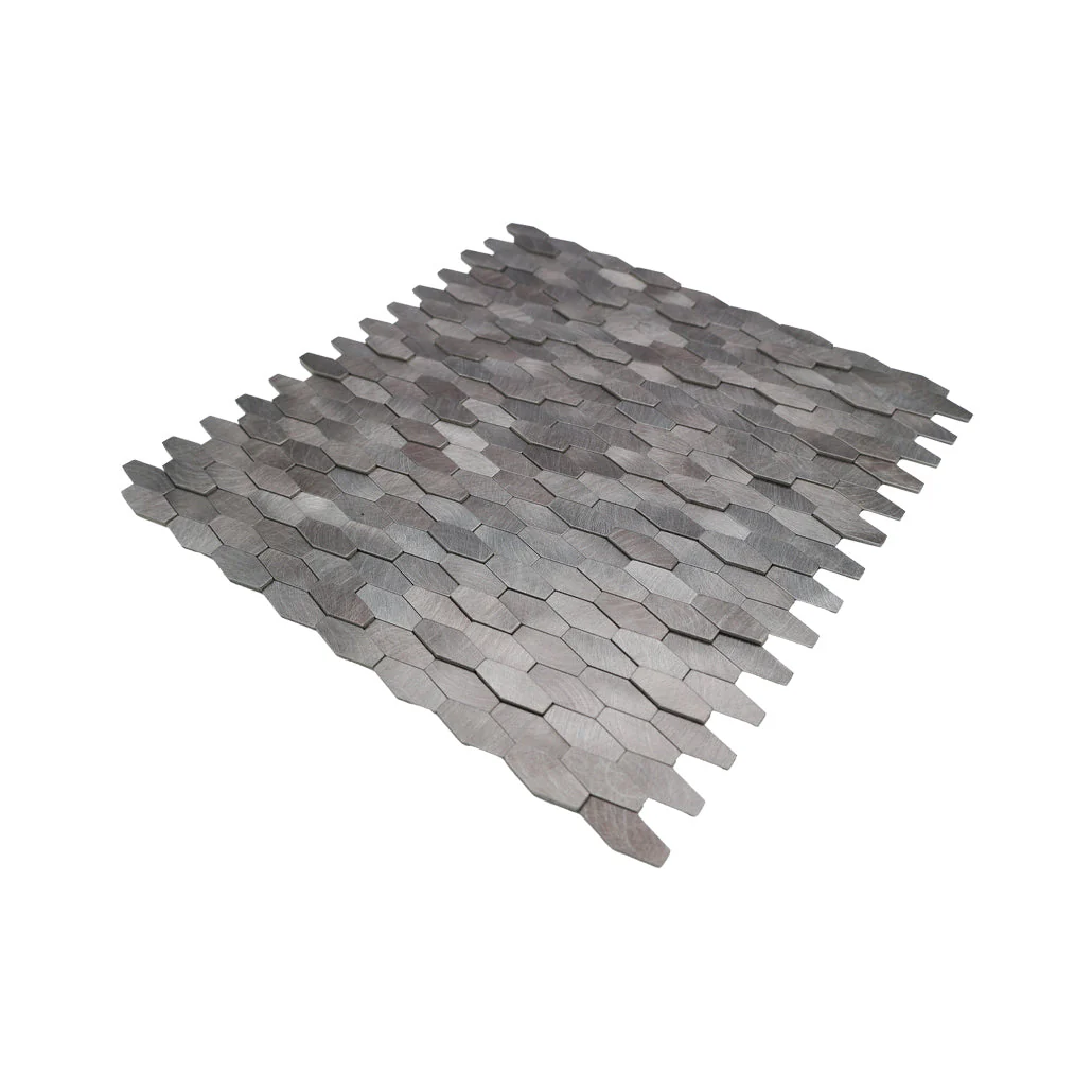 Zelfklevende Mozaïektegels Metaal | Picket 3D Grijs | 31×30 cm | Keuken, Bad & WC - Image 6