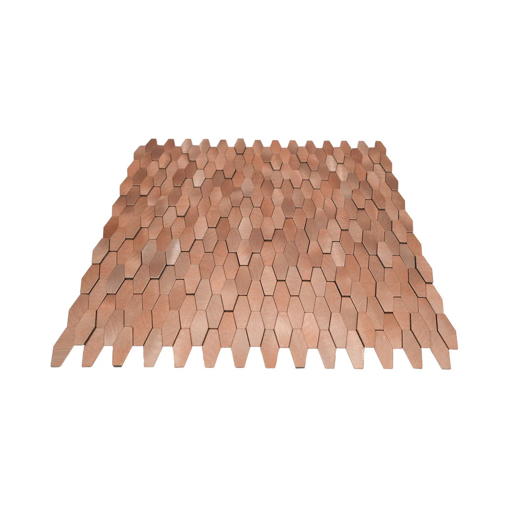 Zelfklevende Mozaïektegels Metaal | Picket 3D Zalm | 31×30 cm | Keuken, Bad & WC - Image 4