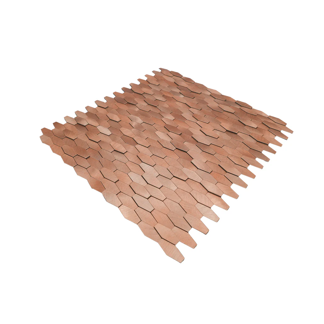 Zelfklevende Mozaïektegels Metaal | Picket 3D Zalm | 31×30 cm | Keuken, Bad & WC - Image 6