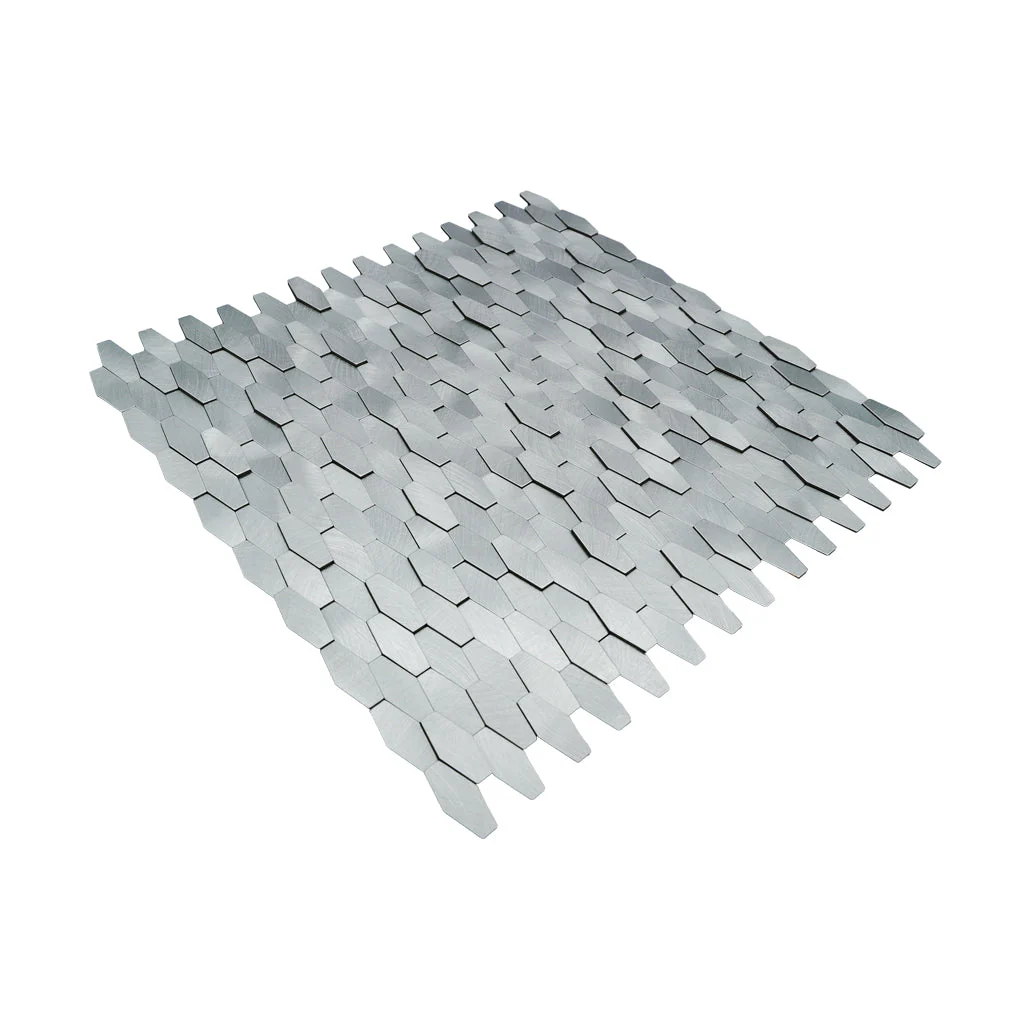 Zelfklevende Mozaïektegels Metaal | Picket 3D Zilver | 31×30 cm | Keuken, Bad & WC - Image 6
