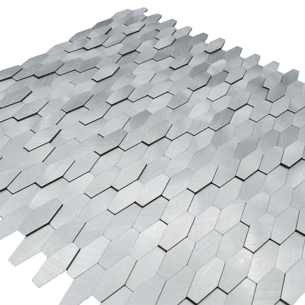 Zelfklevende Mozaïektegels Metaal | Picket 3D Zilver | 31×30 cm | Keuken, Bad & WC - Image 8