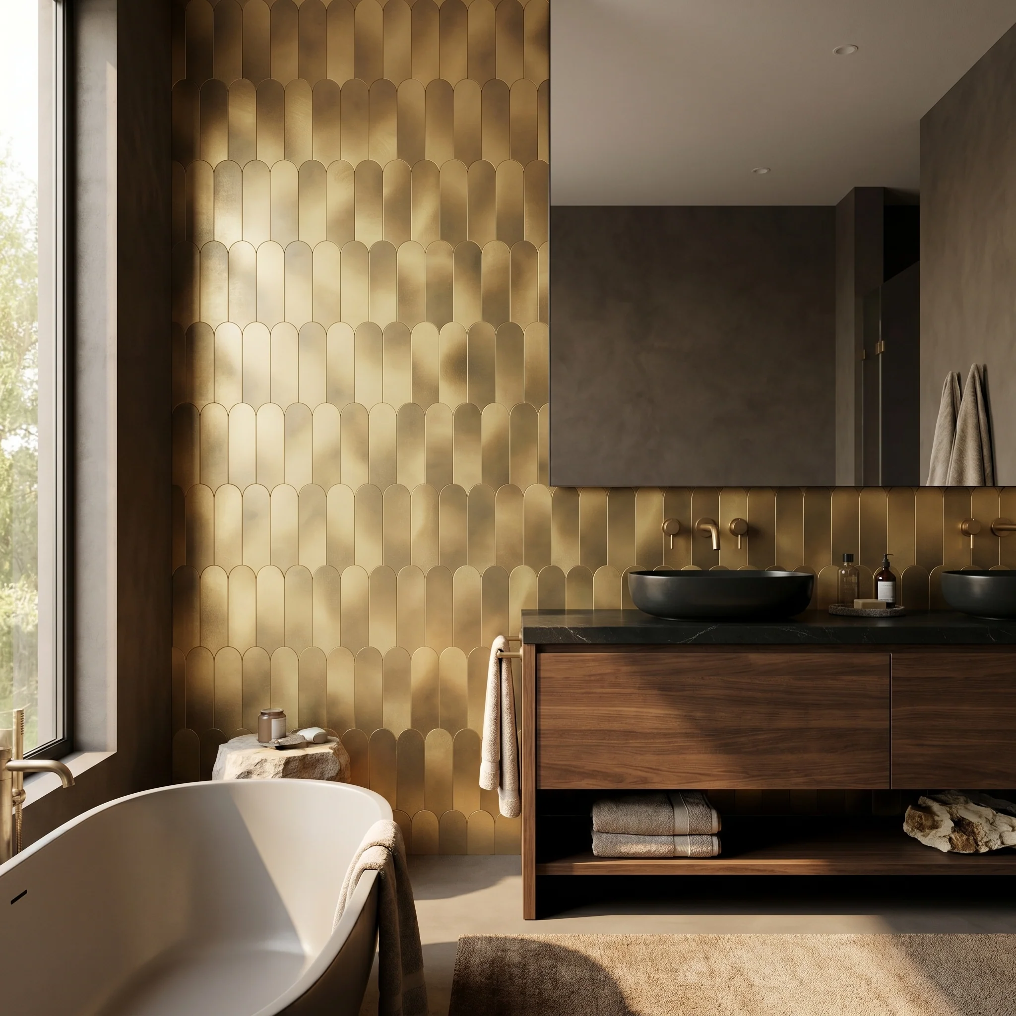 Zelfklevende Mozaïektegels Metaal | Arch Goud | 28,8×29,8 cm | Keuken, Bad & WC - Image 3